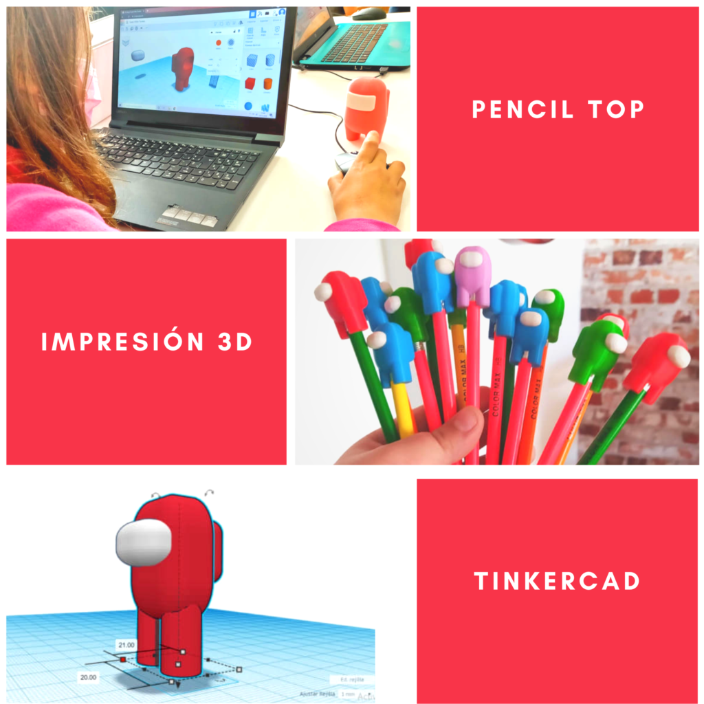 kids, impesión 3d, pencil top, tinkercad (1)